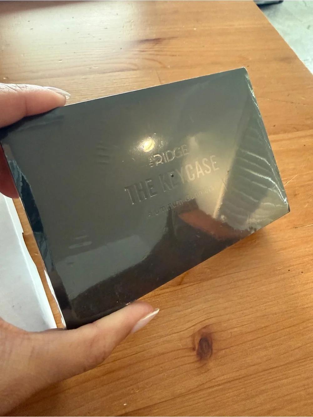 The Ridge THE KEYCASE Aluminum Gunmetal Key Case and Cavity tray NWT